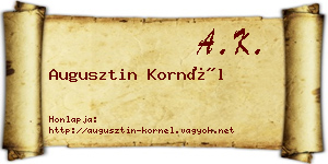Augusztin Kornél névjegykártya